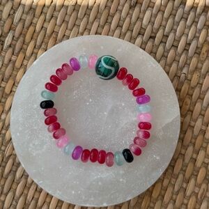 Multicolor Glass Beaded Bracelet